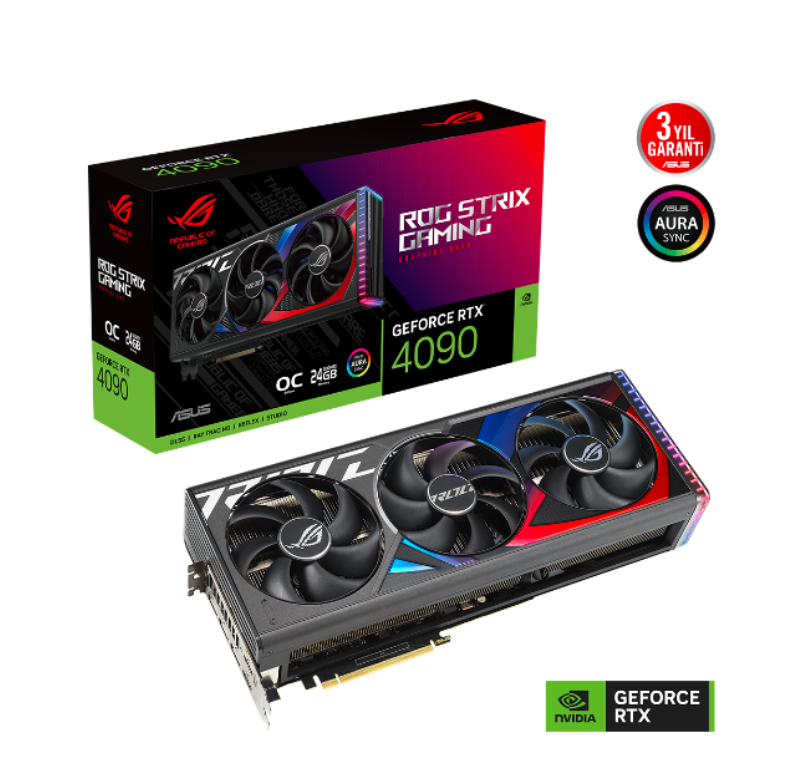 ASUS RTX4090 24GB GDDR6X 384BIT ROG 3xDP/2xHDMI (ROG-STRIX-RTX4090-O24G-GAMING) -78065