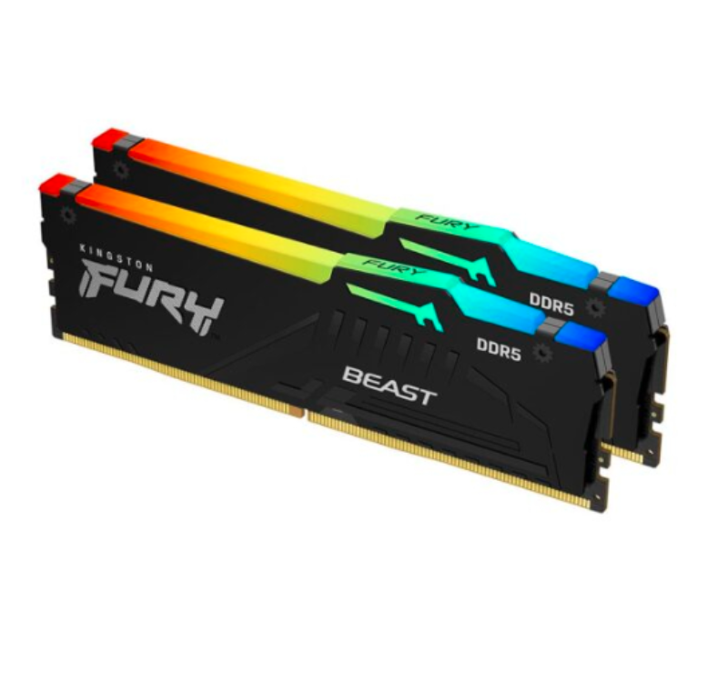 Kingston 64 GB (2x32GB) DDR5 5600 MHz FURY BEAST CL40 (KF556C40BBAK2-64) -75991