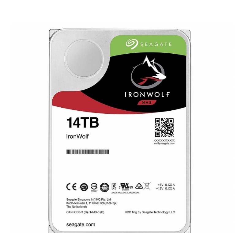 SEAGATE IRONWOLF 14 TB 7200RPM SATA3 256MB 210MB/S NAS -SEAGATE IRONWOLF 14 TB
